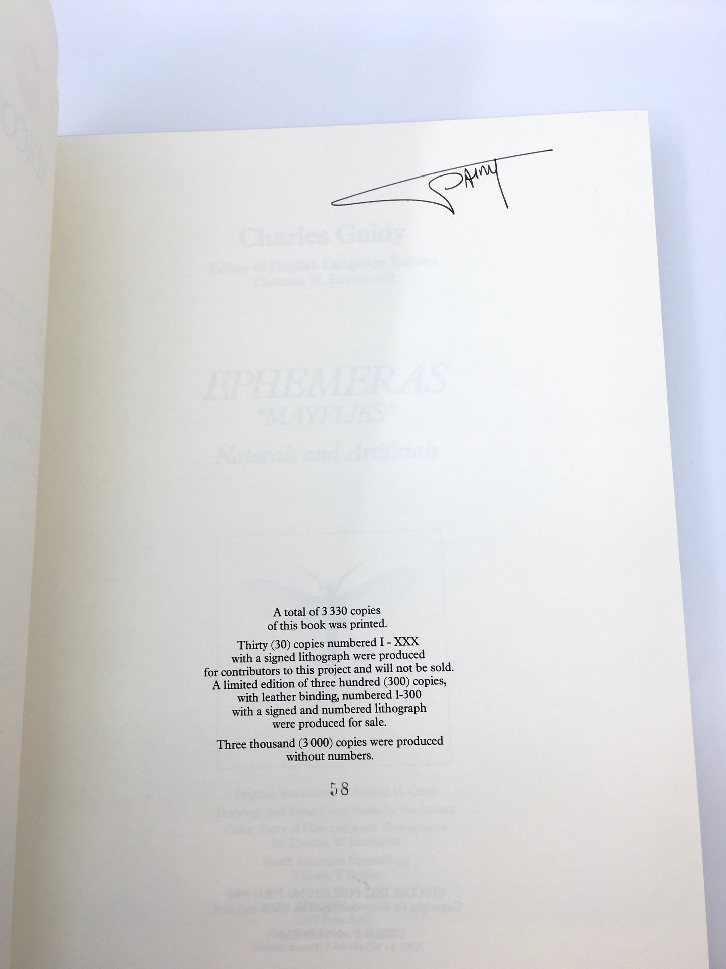 Ephemeras "Mayflies": Naturals and Artificials (limited edition, signed)