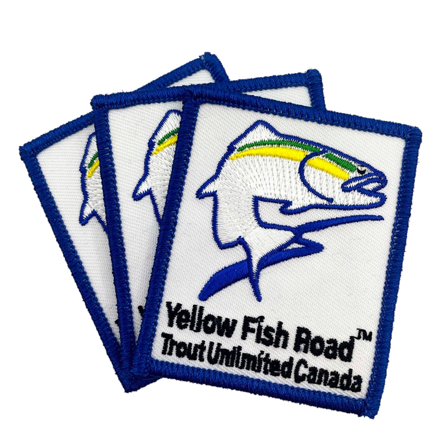 Yellow Fish Road Badges (single and pkg of 25 available)